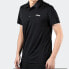 Фото #4 товара adidas 训练运动休闲短袖Polo衫 男款 黑色 / Поло Adidas Trendy_Clothing FL0330