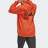 adidas M URB TIGER OH 徽标连帽套头卫衣 男款 半荧光红 / Худи Adidas M Urban FQ7632