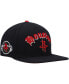 Фото #3 товара Men's Black Houston Rockets Old English Snapback Hat