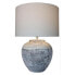 Фото #1 товара Настольная лампа DKD Home Decor Белый Серый Керамика Пластик Полотно 50 W 220 V 42 x 42 x 60 cm