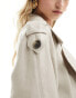 Фото #3 товара ASOS DESIGN linen mix trench coat in stone