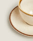 Фото #6 товара Porcelain teacup with antique finish rim