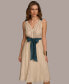 Donna Karan Women's Belted A-Line Dress