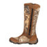 Фото #6 товара Rocky Retraction SideZip Snake Camo Round Toe Pull On Mens Brown Casual Boots R