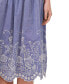 Фото #3 товара Women's Floral Embroidered Cotton Midi Skirt