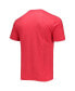 ფოტო #2 პროდუქტის Men's Heathered Charcoal and Red Houston Cougars Meter T-shirt and Pants Sleep Set