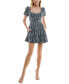 ფოტო #4 პროდუქტის Juniors' Embroidered Sweetheart-Neck Dress