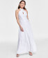 Фото #1 товара Women's Linen Halter Maxi Dress, Created for Macy's