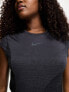 Фото #3 товара Nike Running Run Division Dri-Fit pattern short sleeve t-shirt in black