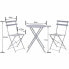 Table set with 2 chairs Grey