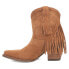 Dingo Fandango Fringe Snip Toe Cowboy Booties Womens Brown Casual Boots DI187-25 7 - фото #3