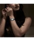 ფოტო #3 პროდუქტის Women's Swiss Parsifal Diamond-Accent Stainless Steel Bracelet Watch 30mm