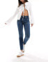 Mango skinny high waisted jean in light blue Синий, 36 - фото #3