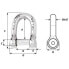 WICHARD Hexagon Head Pin Straight Sel Locking Shackle