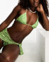 Фото #2 товара Motel pami bikini top in paisley abstract green