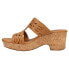 Baretraps Blenda Perforated Wedge Womens Beige Casual Sandals BT-S2311037-012-2
