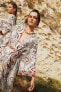 Фото #1 товара Пляжное платье Nefes Istanbul с тропическим узором из 100% хлопка A4143ax23hs