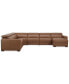 Фото #28 товара Nevio 157" 6-Pc. Leather Sectional with 2 Power Recliners, Headrests and Chaise, Created For Macy's
