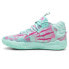 Фото #3 товара Puma Mb.03 Miami Basketball Mens Green, Pink Sneakers Athletic Shoes 31051101