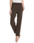 Vince Camuto Wide Waistband Straight Leg Pant Women's Brown 10