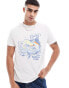 Polo Ralph Lauren vintage fit marlin club print t-shirt in cream Бежевый, S - Chest 35-37 - фото #1