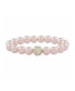 ფოტო #1 პროდუქტის Pink Imitation Pearl with a Crystal Stretchy Bracelet