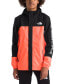 Детская куртка для девочек крупным шрифтом The North Face Antora Rain Vivid Flame, XL (14/16) - фото #1