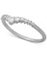 ფოტო #3 პროდუქტის Cubic Zirconia Graduated V Ring in Sterling Silver, Created for Macy's