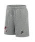 ფოტო #3 პროდუქტის Men's Heather Gray Georgia Bulldogs Legacy Essential Fleece Shorts