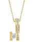 ფოტო #4 პროდუქტის EFFY® Diamond Abstract Form 18" Pendant Necklace (1/2 ct. t.w.) in 14k Gold