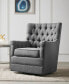 Фото #9 товара Mathis 29.5" Fabric Wide Swivel Glider Chair