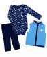Фото #1 товара Пижама Baby Mode Boys Outfit Navy Stripe.