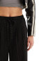 ASOS DESIGN Tall tailored pull on trouser in black pinstripe