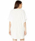 Фото #3 товара MICHAEL Michael Kors 261928 Women Terry Lace-Up Tunic Cover-Up Size XS