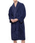 Unisex Luxury Hotel Spa Warm Shawl Collar Soft Plush Fleece Bath Robe