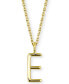 Фото #2 товара Sarah Chloe amelia Initial 16" Pendant Necklace in 14K Gold