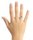 ფოტო #2 პროდუქტის Women's Sky Blue Topaz (2-2/5 ct.t.w.) and Diamond Accent Ring in Sterling Silver