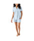 Plus Size Clea Postpartum Short Sleeve Pajama Set Черный, 1X - фото #1