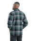 Куртка-рубашка Berne Heartland Flannel для мужчин Plaid green e, 2XLT - фото #4