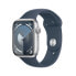 Фото #2 товара Часы Apple Watch Series 9 45mm Silver Blue S/M