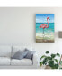 Фото #3 товара Картина холст масляная Trademark Global carolee Vitaletti Beach Walker Flamingo I - 20" x 25", Дом > Интерьер > Картины, постеры, гобелены, панно