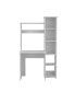 Aramis Desk, Five Shelves, Two Superior Shelves, White