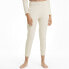 Фото #1 товара Puma Exhale Ribbed Knit Training Joggers Womens Off White Casual Athletic Bottom