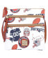 Women's New England Patriots Triple-Zip Crossbody Purse