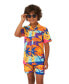 ფოტო #1 პროდუქტის Little Boys 2 Pc Summer Shirt and Shorts Set