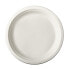PAPSTAR 81327 - Plate - Round - Sugarcane - White - Monochromatic - 50 pc(s)