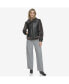 ფოტო #4 პროდუქტის Women's Vellica Pebbled Faux Shearling Moto Jacket