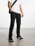 Фото #1 товара Calvin Klein satin slim leg chino in black