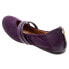 Softwalk Sierra S1962-720 Womens Purple Wide Leather Mary Jane Flats Shoes 6.5