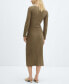 ფოტო #7 პროდუქტის Women's Ribbed Knit Dress